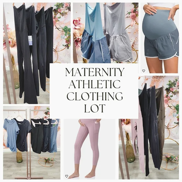 Maternity Athletic Leggings, Shorts and Shirts Lot, size Maternity XS-S - Picture 1 of 14